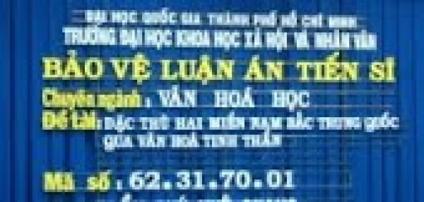 Bảo vệ LA Tiến sĩ của Trần Phú Huệ Quang ngày 25-3-2014