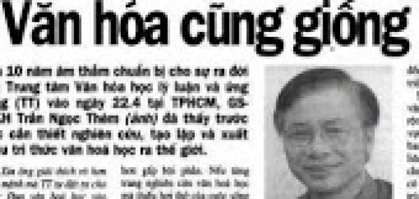Báo Lao động: Văn hóa cũng giống như khí trời