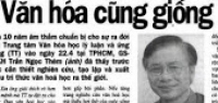 Báo Lao động: Văn hóa cũng giống như khí trời