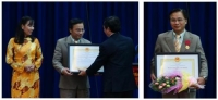 GS. Trần Ngọc Thêm nhận Huân chương Lao động hạng Ba và Khoa Văn hoá học ...